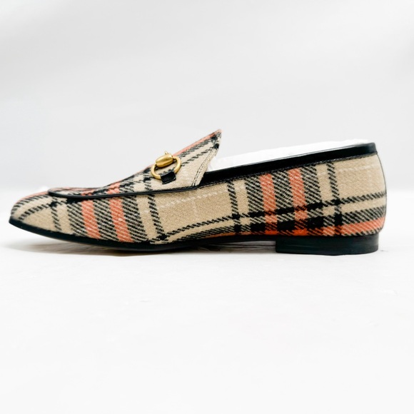 GUCCI TARTAN JORDAAN TWEED HORSEBIT LOAFERS 430088 NEW $920 - Picture 9 of 16